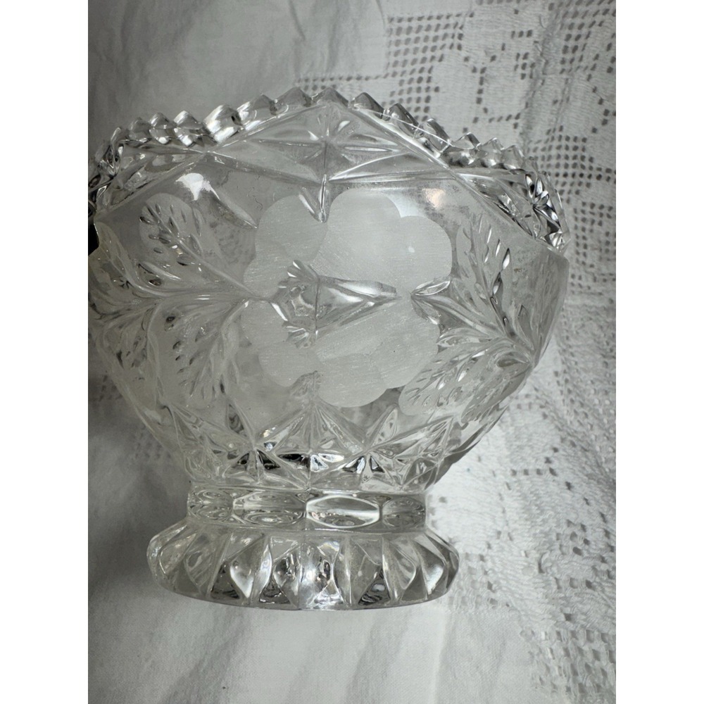 6-inch vintage candy or dessert bowl produced by Crystal Clear Industries. - Picture 8 of 10